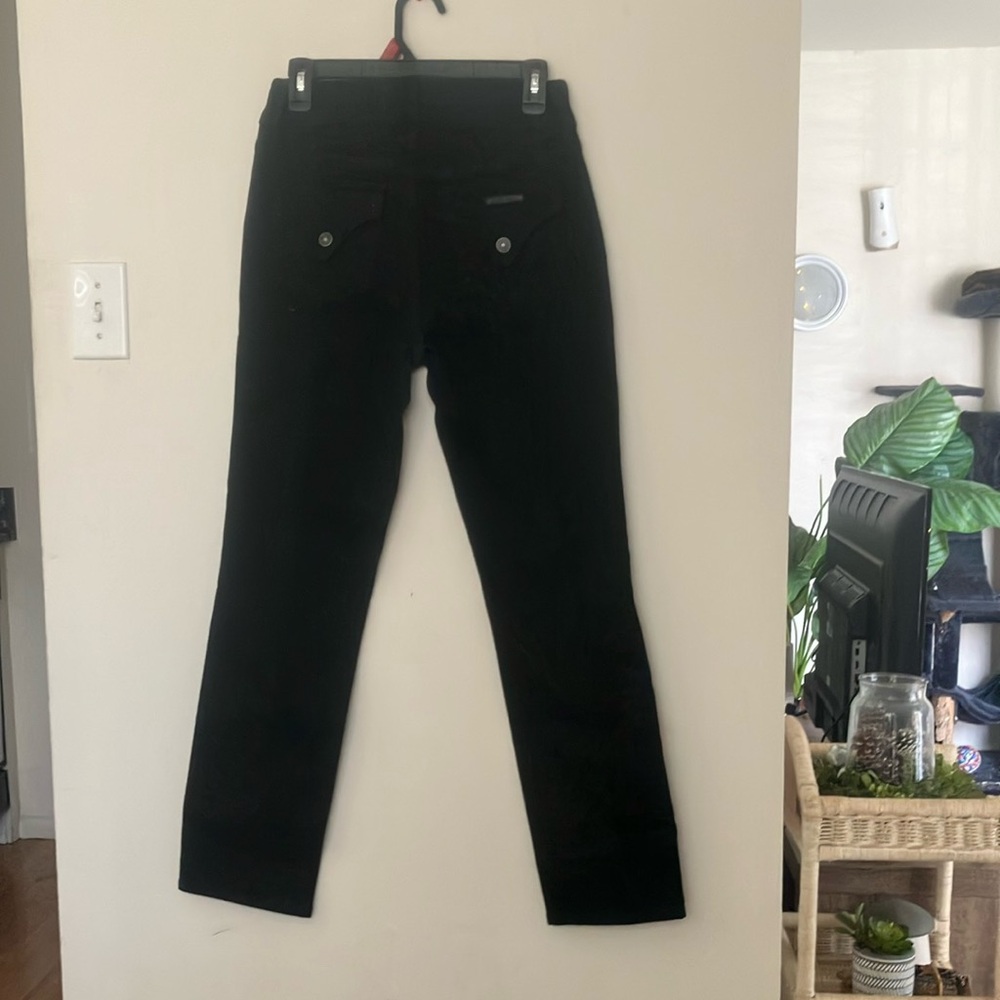 Hudson Denim Black Straight-Leg Ankle Jeans 27Wx28L